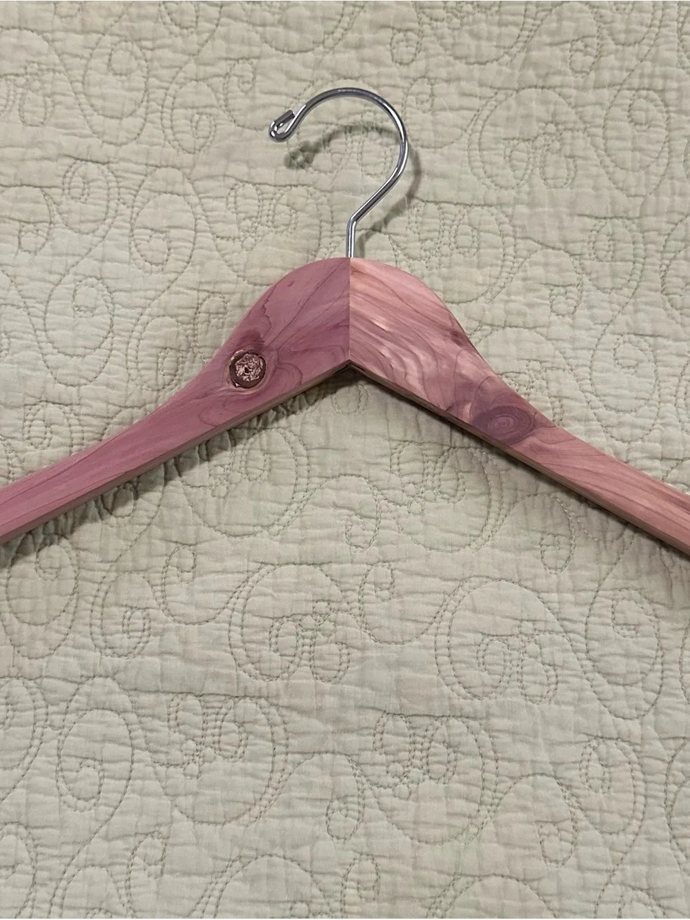 Cedar Wood Clothes Hanger - Pink Cedar Finish